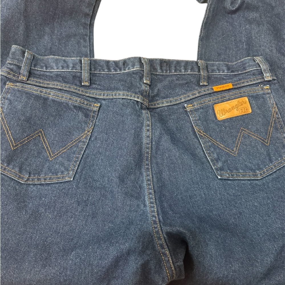Wrangler Flame Resistant Blue Jeans - Picture 3 of 7